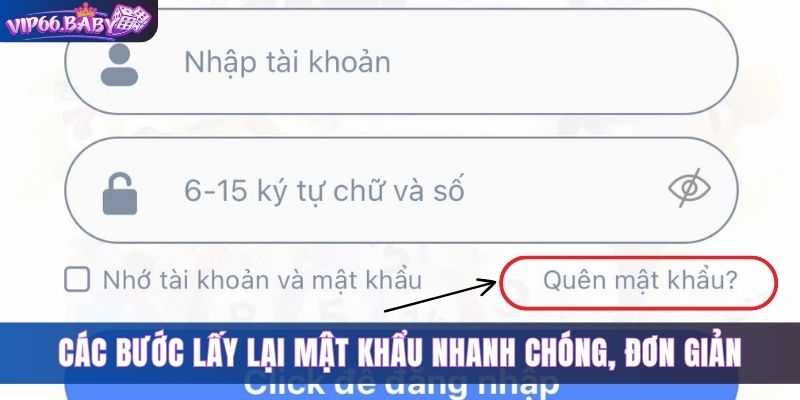 Các bước lấy lại mật khẩu nhanh chóng, đơn giản 